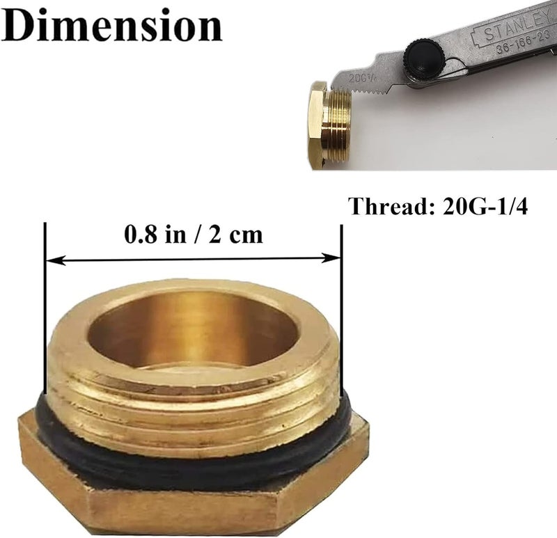Zeiboat 2 Pack RP2865 Push-Button Diverter Plug, Brass Plug for Faucet Diverter, Pipe Replacement Kit - Image 2